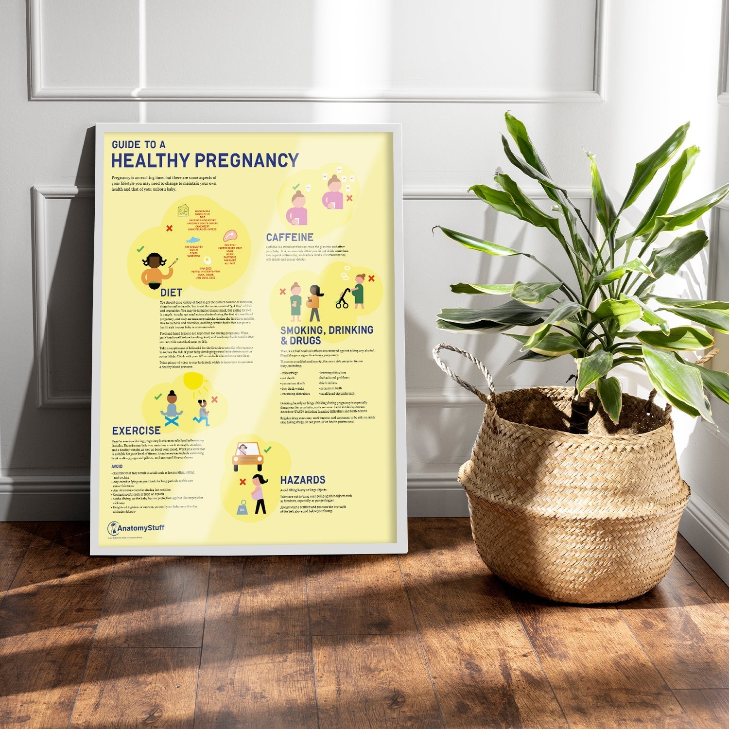 Guide to a Healthy Pregnancy Chart / Poster - Part of Collection
