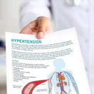 Switch Hypertension Patient Education Handout Being Used By a Doctor To Educate Patients 2 image