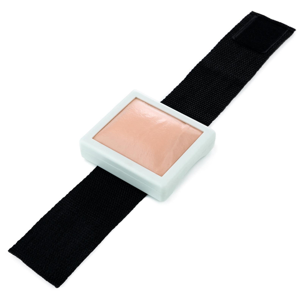 Injection training pad with strap