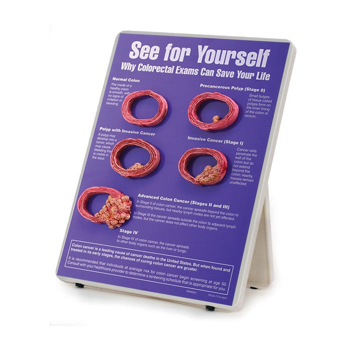 See For Yourself: Colorectal Exams Easel Display