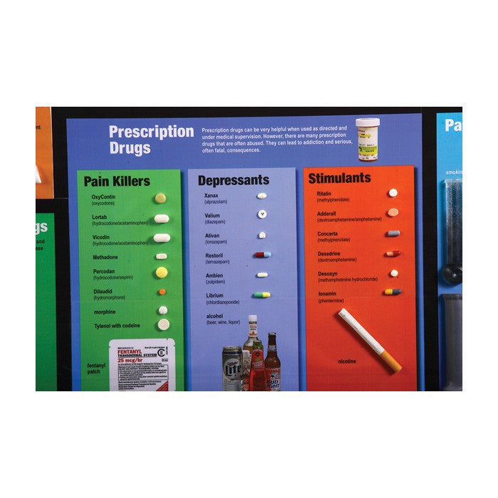 Drug Identification Guide Display 79216 | Health Edco | Drugs Awareness ...