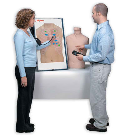 Anterior Auscultation Practice Board with Case