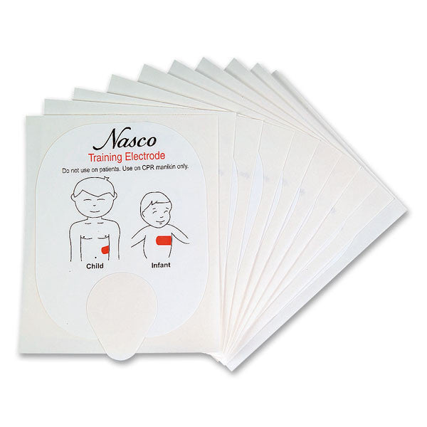 Replacement Paediatric AED Training Pads for Universal AED Trainer (Pack of 5 pairs)