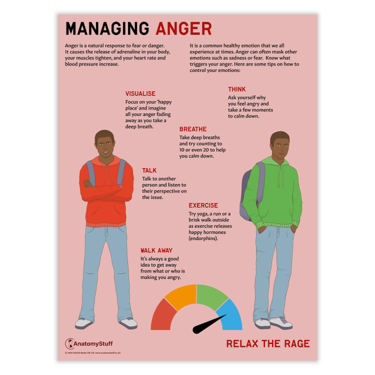 Managing Anger Poster | PSHE School Education Chart – AnatomyStuff
