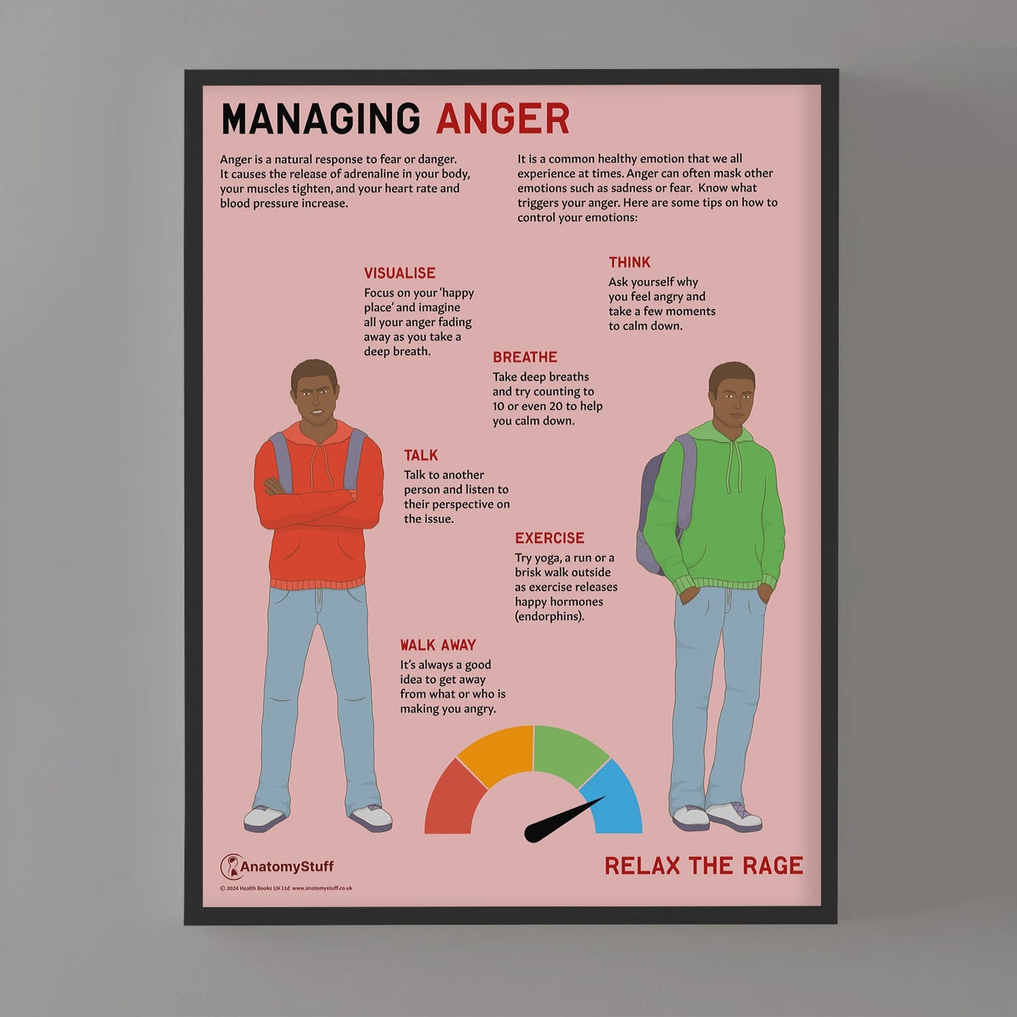 Managing Anger Chart / Poster - Part of Collection