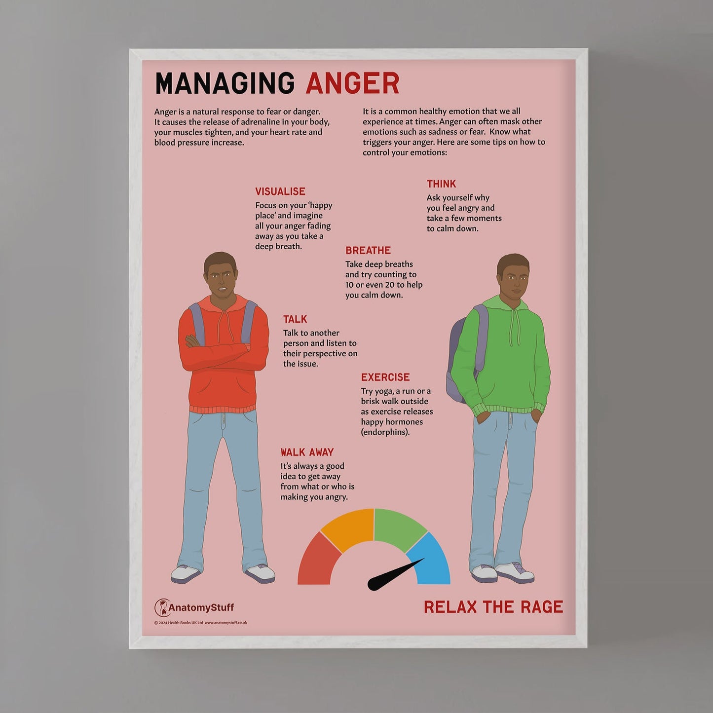Managing Anger Chart / Poster - Part of Collection