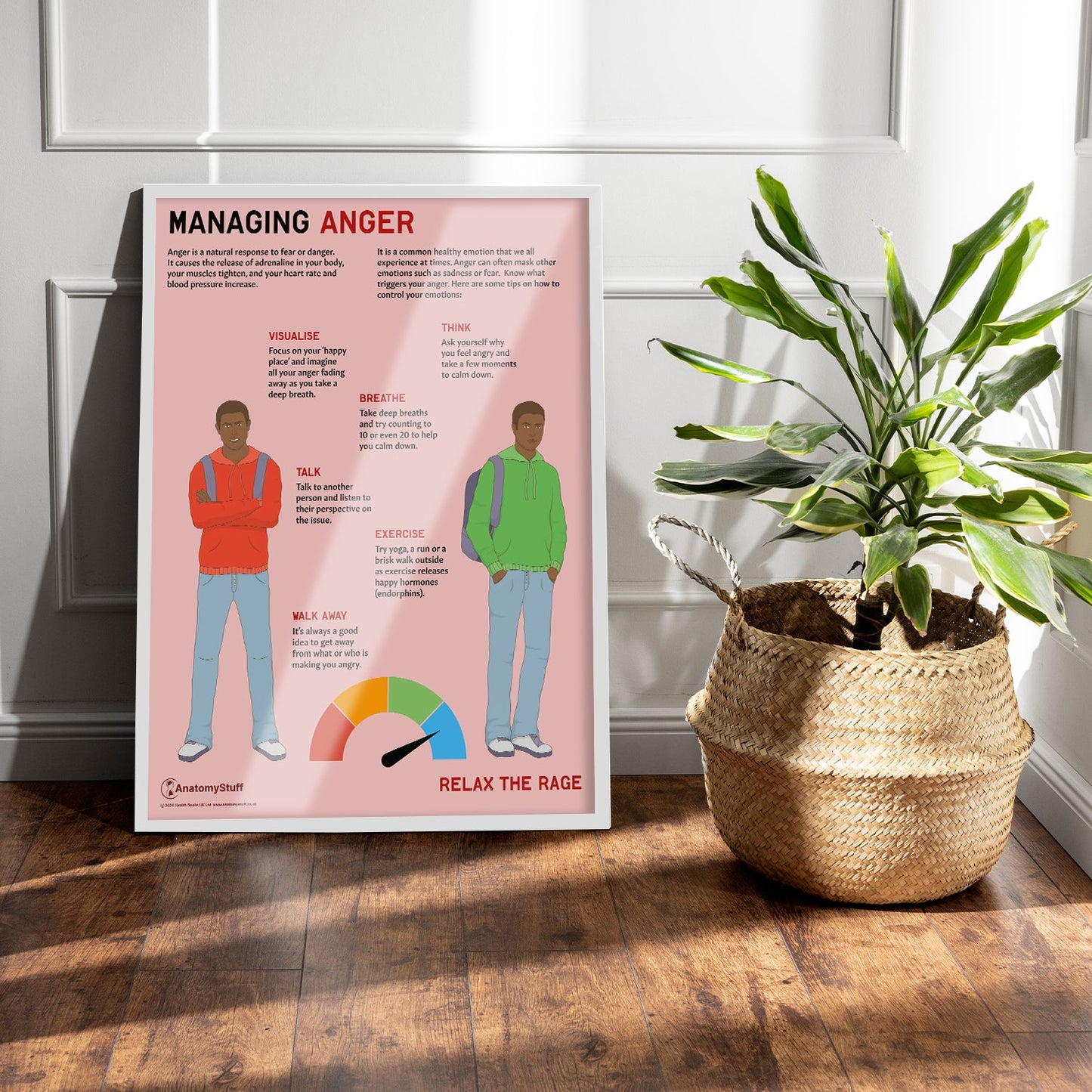 Managing Anger Chart / Poster - Part of Collection