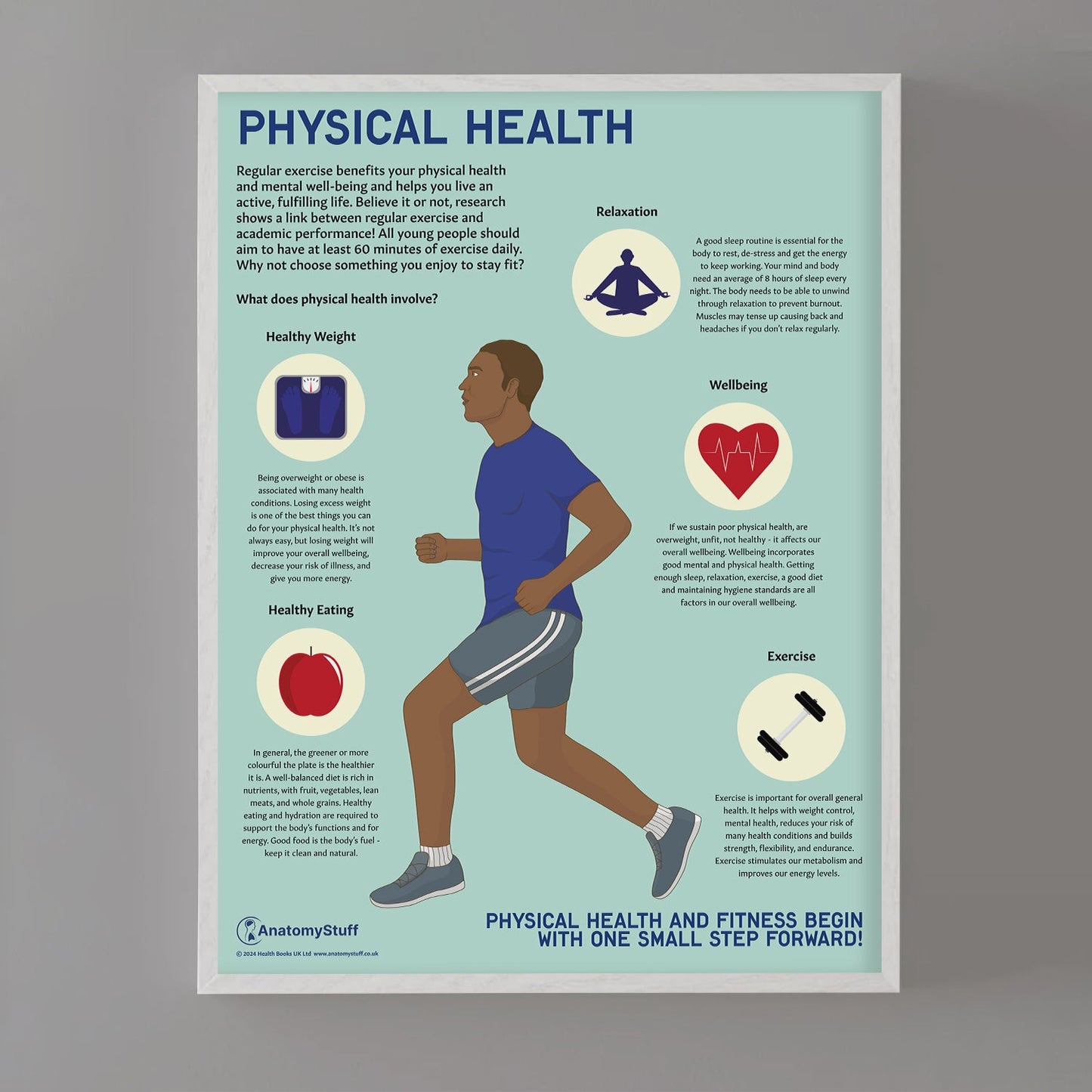 Physical Health and Fitness Chart / Poster - Part of Collection