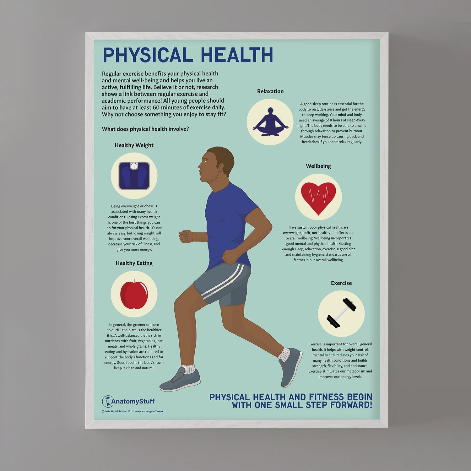Physical Health and Fitness Chart / Poster - Part of Collection