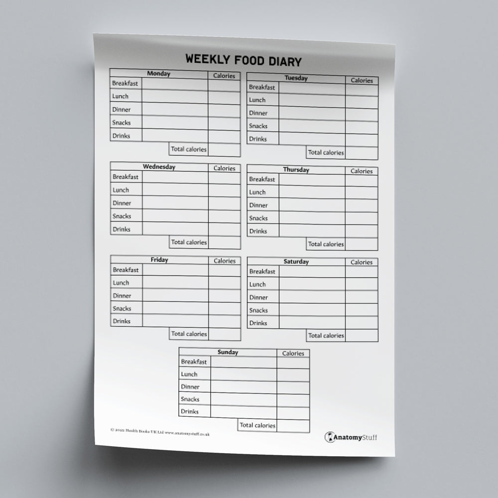 Food Diary (Printable PDF)