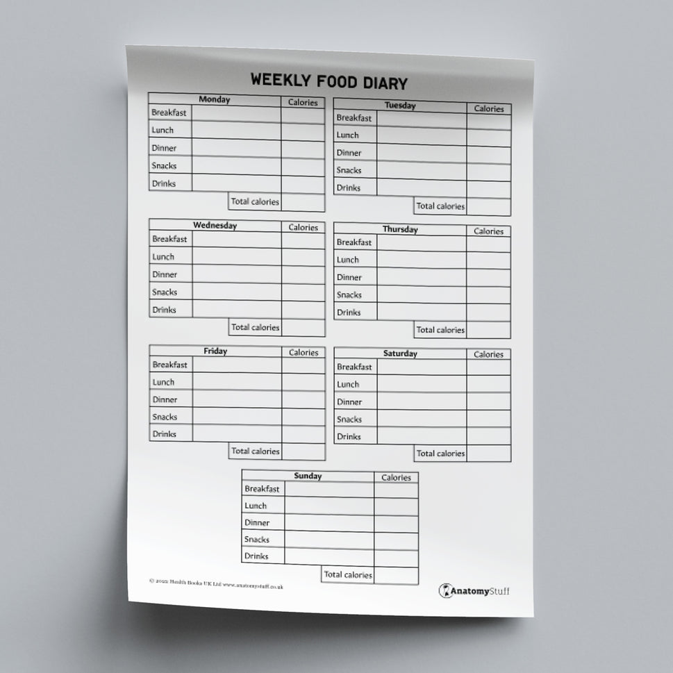 Food Diary (Printable PDF)